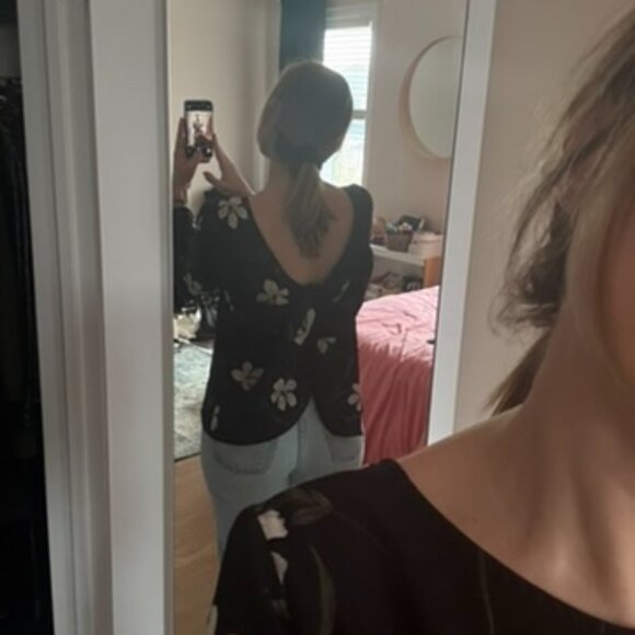 Floral top long sleeves - Picture 2 of 5